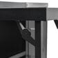 HOMLUX 72.4" Outdoor Kitchen Island with Large Fold-out Prep Table and Adjustable Shelves for Big Green Egg in Black, , large