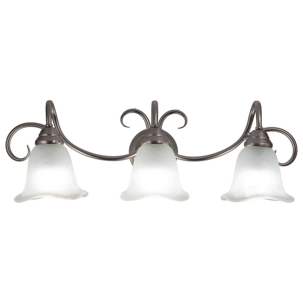 Vaxcel Bella 3-Light Bathroom Vanity Fixture in Brushed Nickel, , large