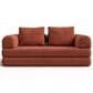Furniture of America Ellis Stationary Modular Customizable Space-Saving Sofa in Rustic Brown, , large