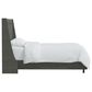Skyline Furniture Queen Wingback Bed in Zuma Charcoal, , large
