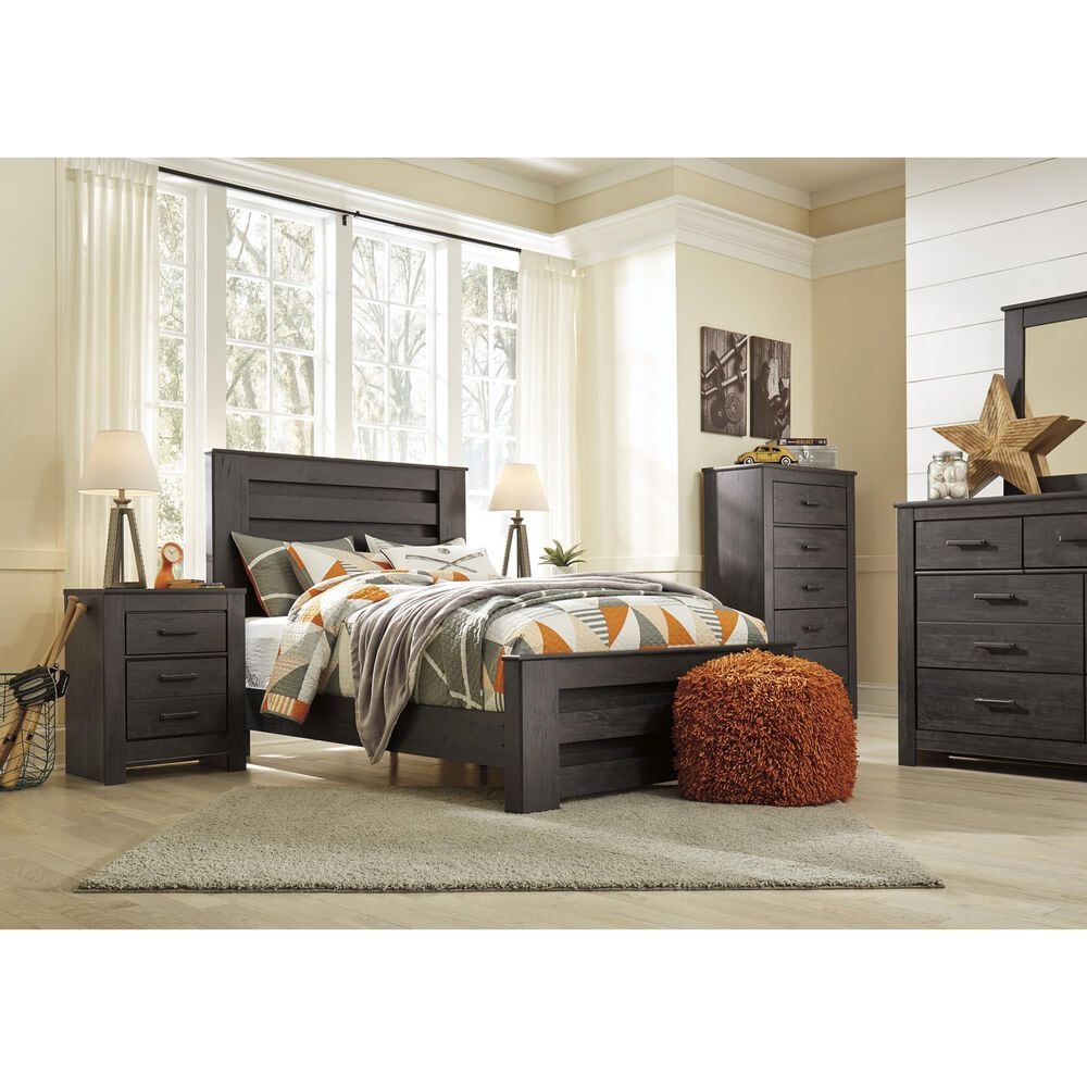 Ashley Brinxton Full Panel Bed in Charcoal, , large