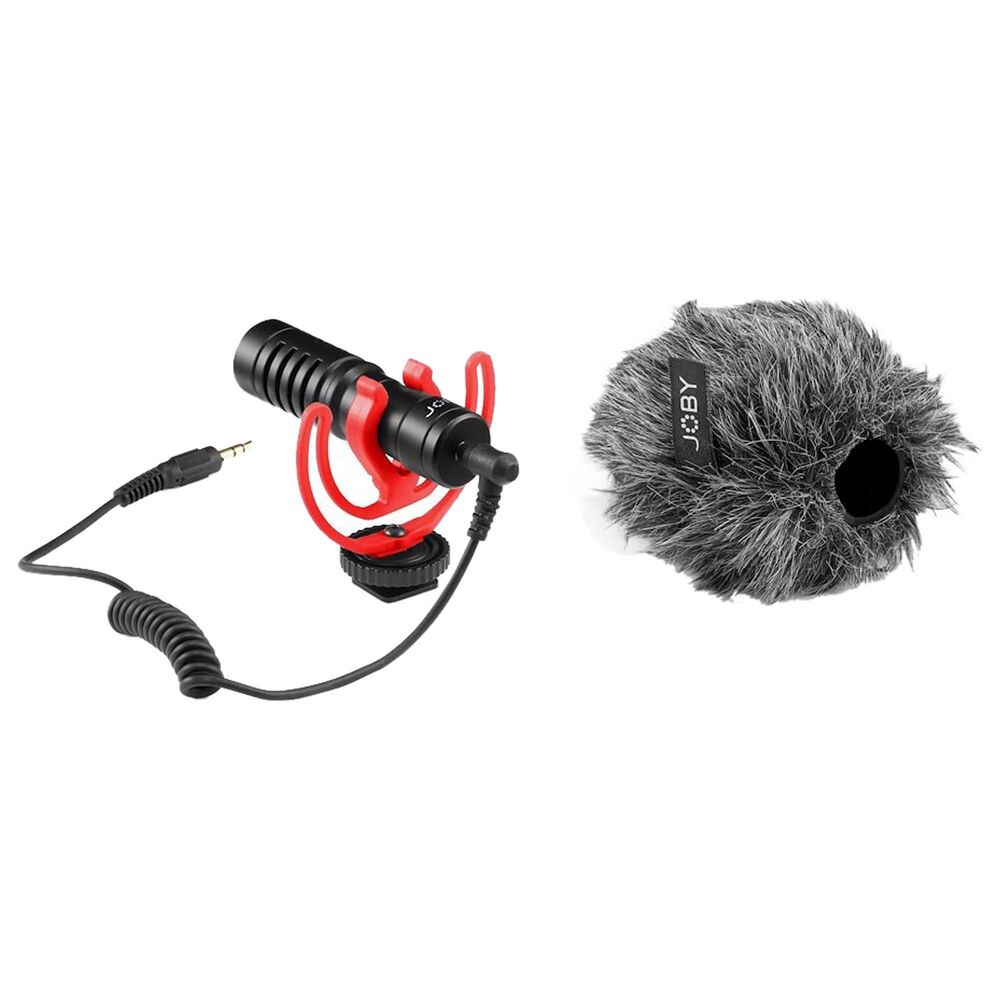 JOBY Wavo Mobile Portable On-Camera Microphone in Black and Red, , large