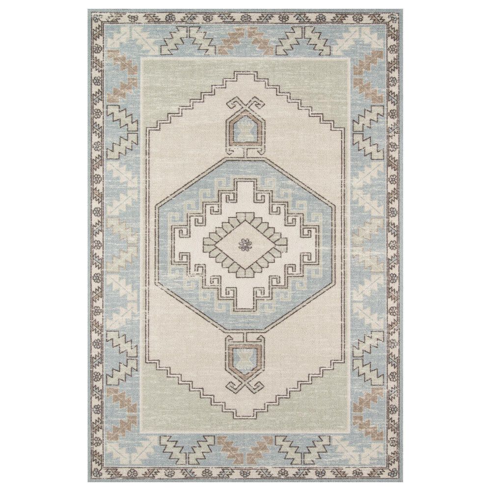 Momeni Anatolia ANA-2 3"3" x 5" Light Blue Area Rug, , large