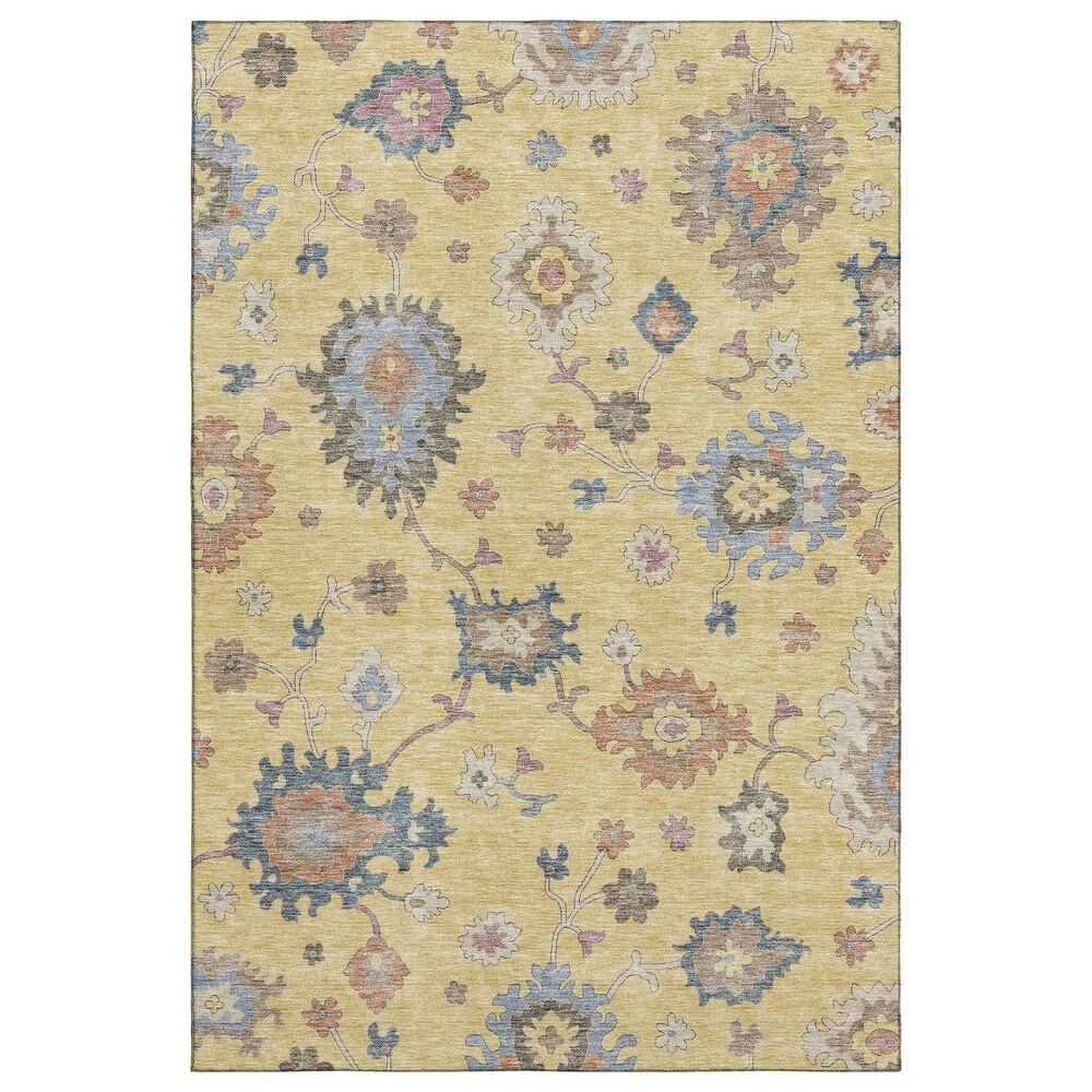 Dalyn Rug Company Hatay HY4 10"x14" Gold Area Rug, , large