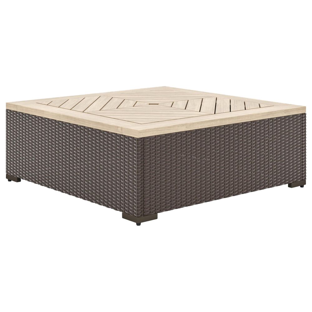 Homestyles Palm Springs 4-Piece Patio Loveseat Set in Brown, , large