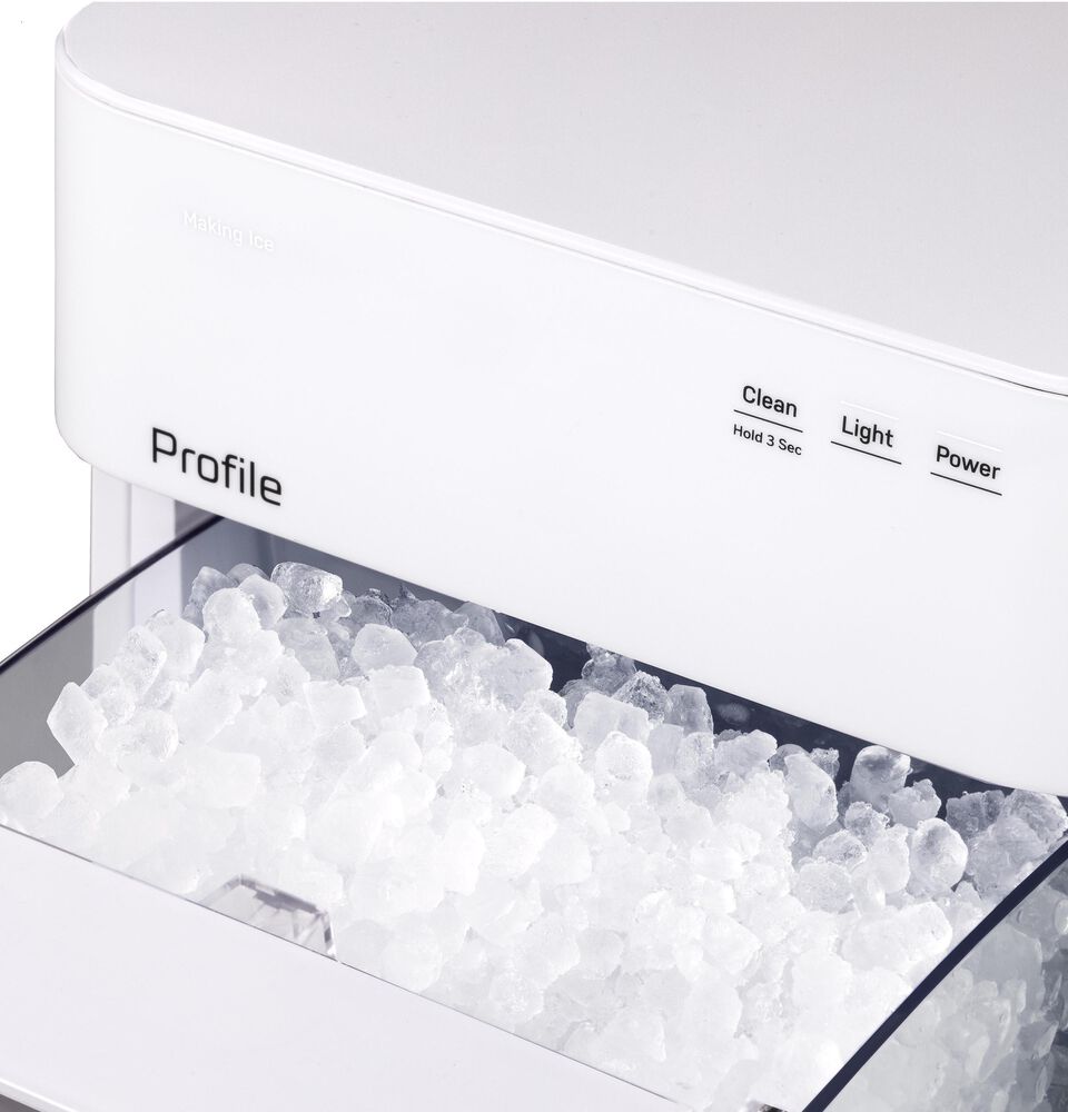 GE Profile Opal 2.0 Ultra Nugget Ice Maker with Side Tank and Scale Inhibiting Filter in Stone White, , large