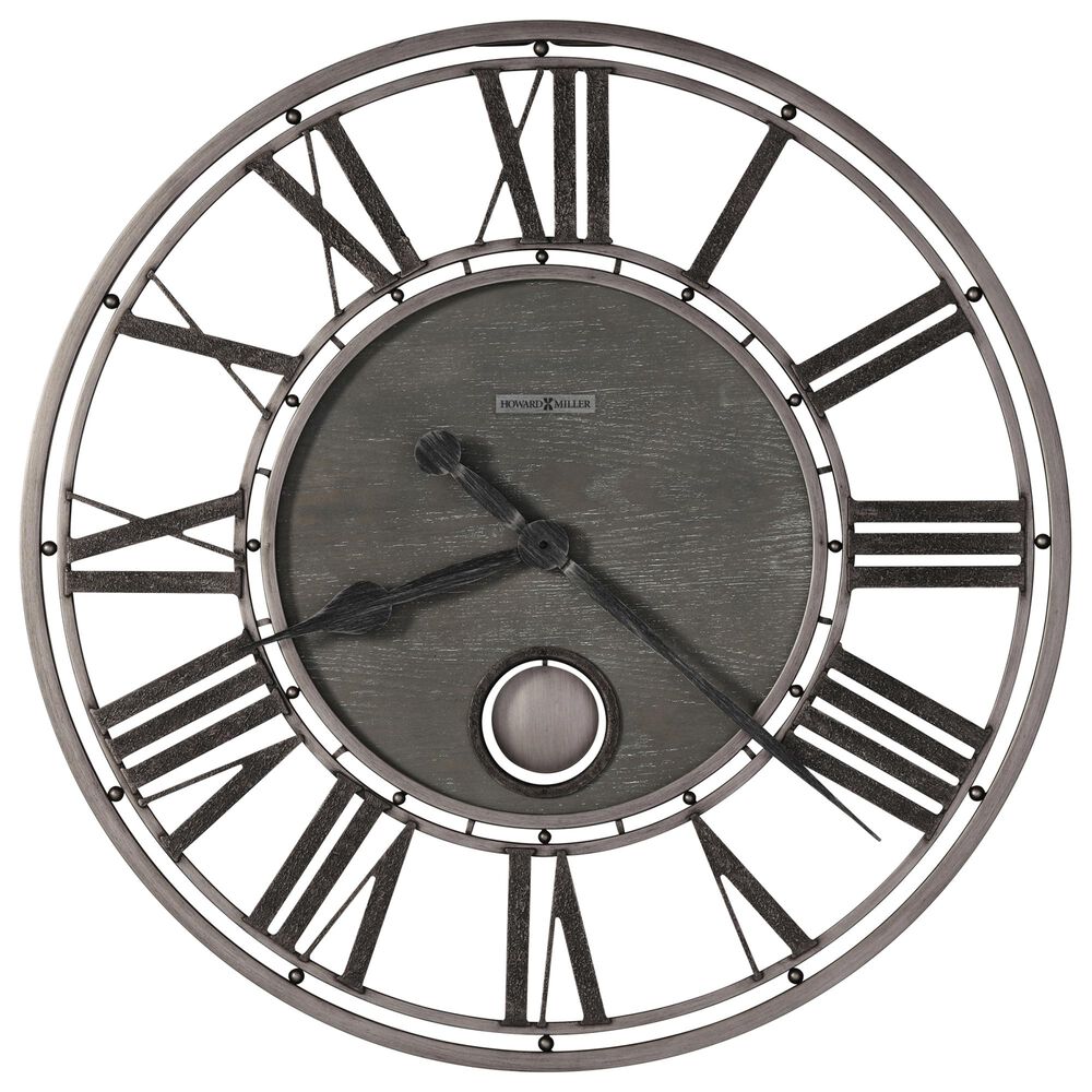 Howard Miller Marius Wall Clock in Aged Charcoal, , large