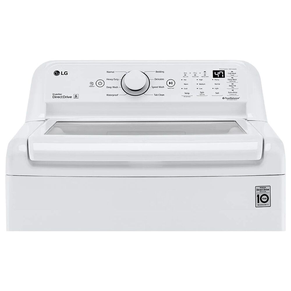 LG 4.3 Cu. Ft. Top Load Washer with 4-Way Agitator and TurboDrum Technology in White, , large