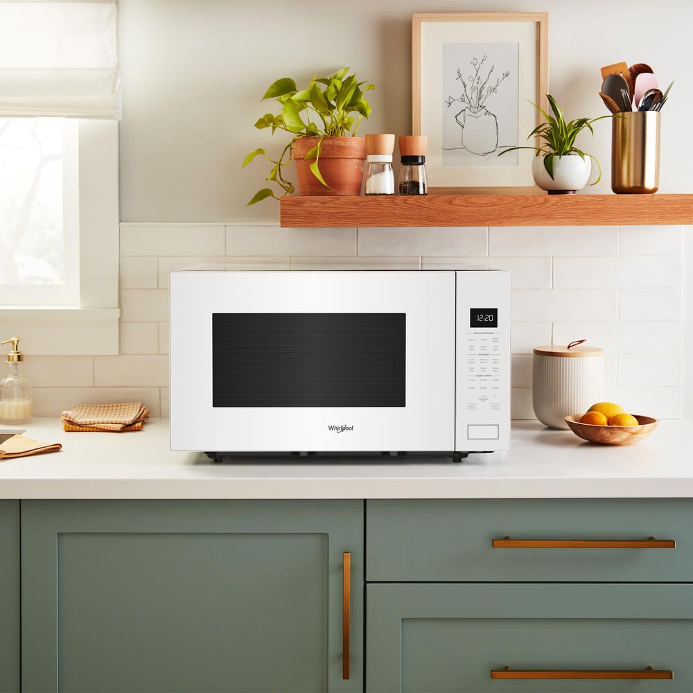 Whirlpool 2.2 Cu. Ft. Countertop Microwave with Steam Clean in White, , large