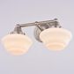 Vaxcel Eastgate 2-Light Bathroom Vanity in Satin Nickel, , large
