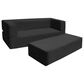 Jaxx Zipline Big Kids Modular Sofa & Ottoman in Black, , large