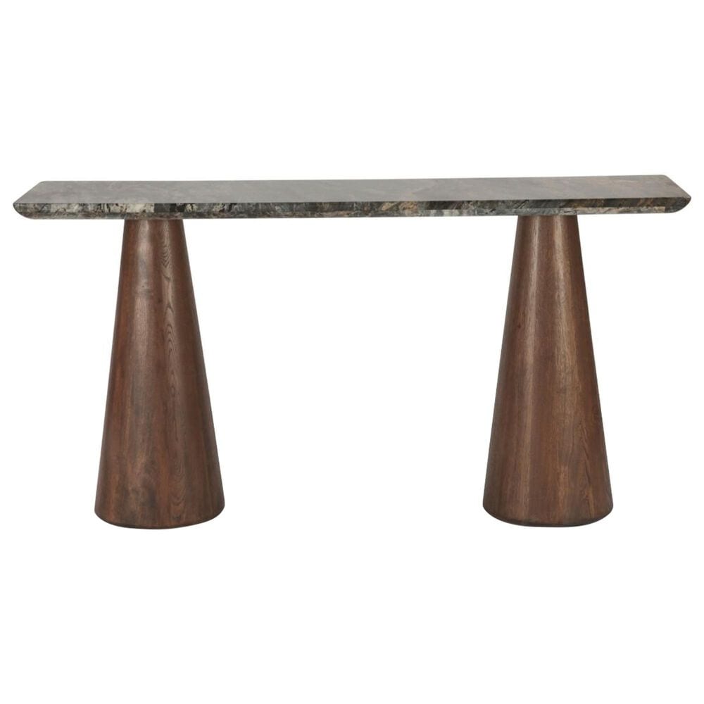 HOME TRENDS &amp; DESIGN Vista Console Table in Lava and Dark Oak, , large