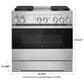 JennAir 36" Professional Range Dual Fuel in Black Glass and Stainless Steel, , large