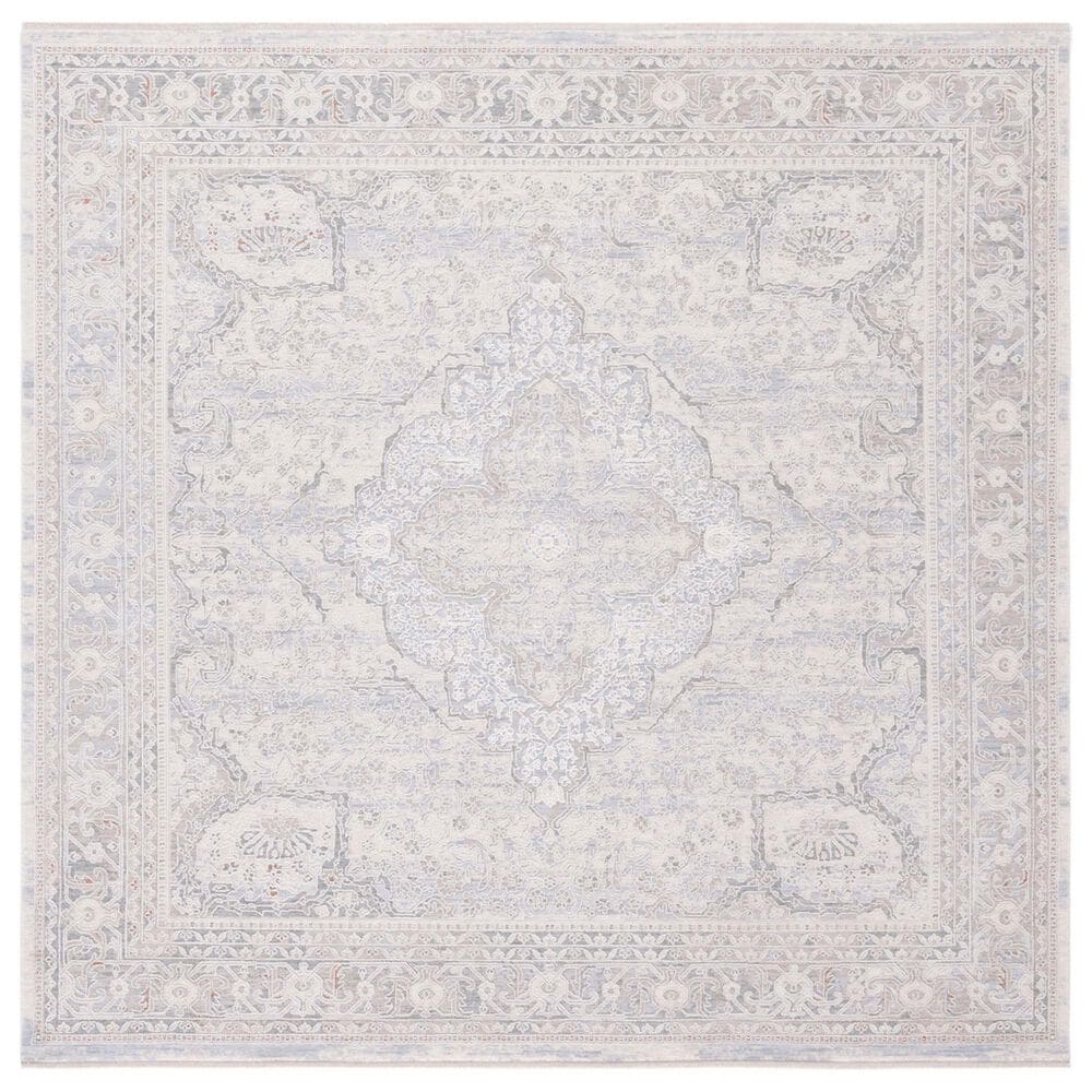 Safavieh Marmara 6"7" Square Beige and Light Blue Area Rug, , large