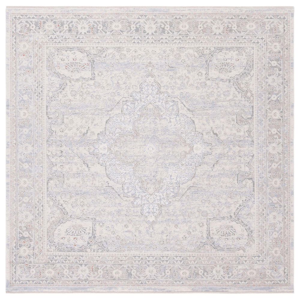 Safavieh Marmara 6"7" Square Beige and Light Blue Area Rug, , large