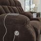 Ashley Observation Power Rocker Recliner in Chocolate, , large