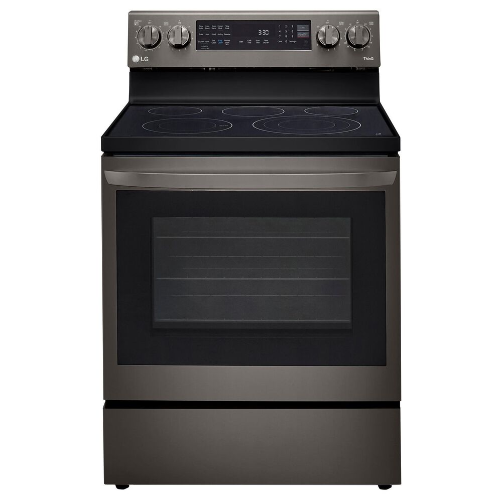 LG 6.3 Cu. Ft. Smart Wi-Fi Enabled True Convection InstaView Electric Range with Air Fry in Black Stainless Steel, , large