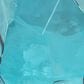 Maple and Jade Tall Spanish Bottle Neck Faceted Decorative Vase in Tinted Teal, , large