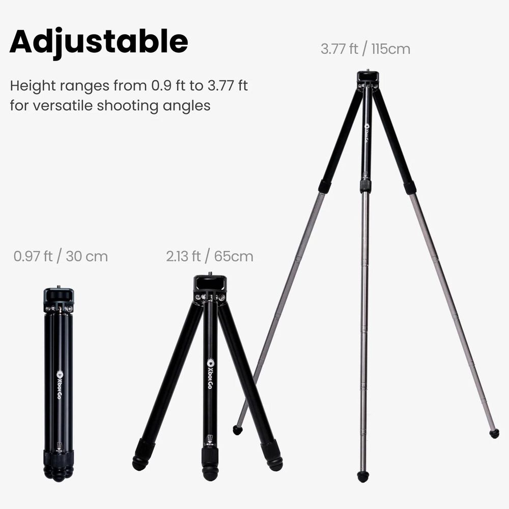 XbotGo NT1 3.77 Ft Tripod in Black, , large