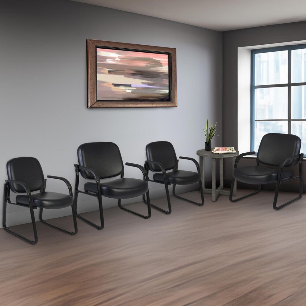 Regency Global Sourcing Victor Guest and Reception Chair in Black, , large