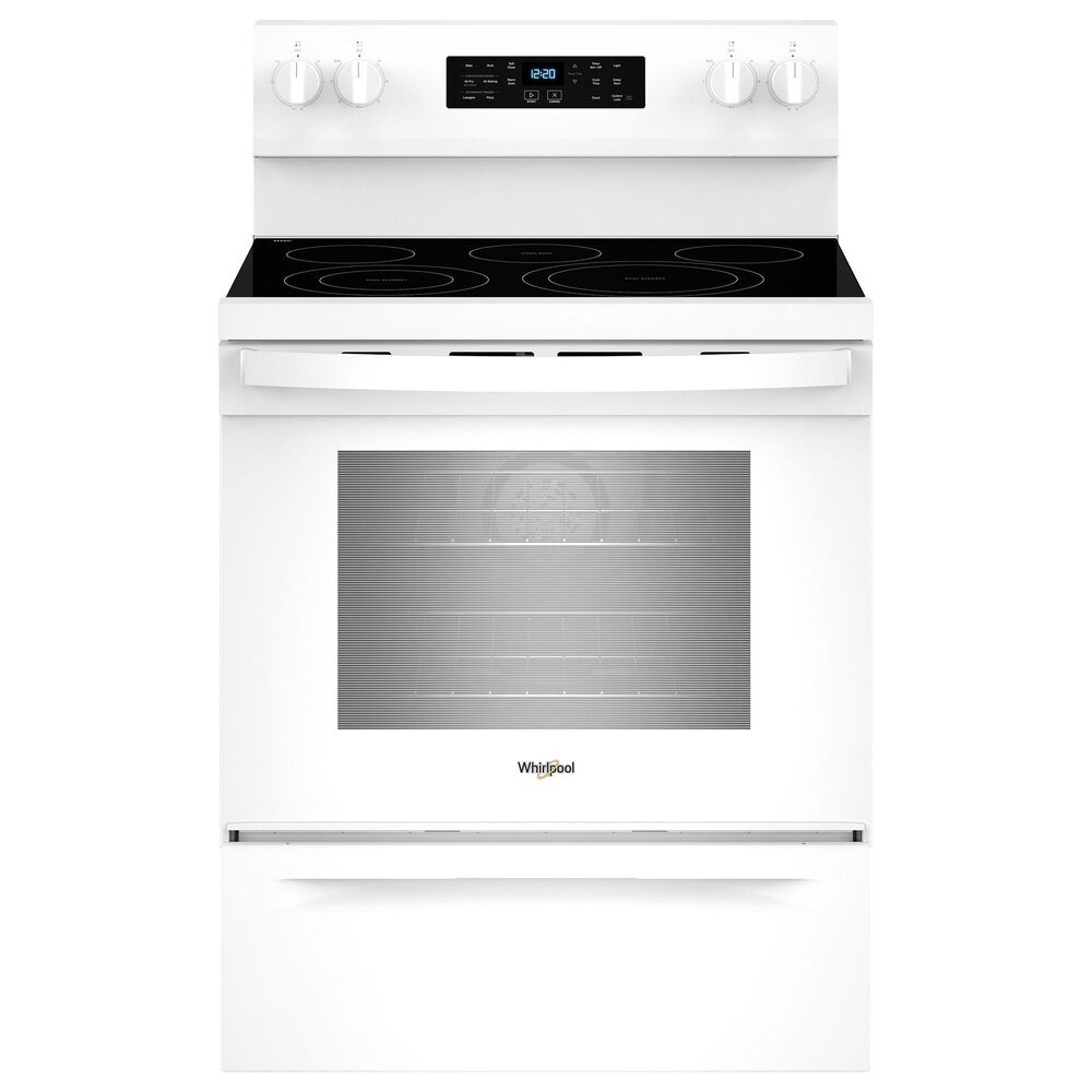 Whirlpool 5.3 Cu. Ft. Energy Star Electric Range with Air Cooking Technology in White, , large