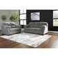 Ashley Allmaxx Loveseat in Pewter, , large