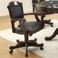 Pacific Landing Turk Game Chair with Casters in Brown Cherry, , large