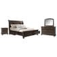 Mayberry Hill Kingston 4-Piece King Bedroom Set in Dark Walnut, , large