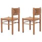 Zuo Modern Iska Outdoor Dining Chair in Natural (Set of 2), , large