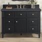 James Martin Vanities Lorelai 48" Single Vanity in Black Onyx with 3 cm Charcoal Soapstone Quartz Top, , large
