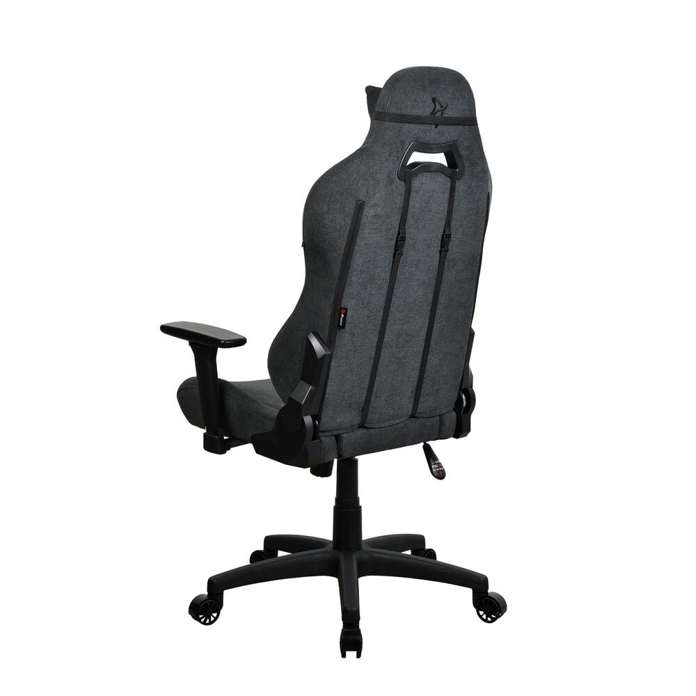 Arozzi Toretta Soft Fabric Gaming Chair in Dark Grey, , large