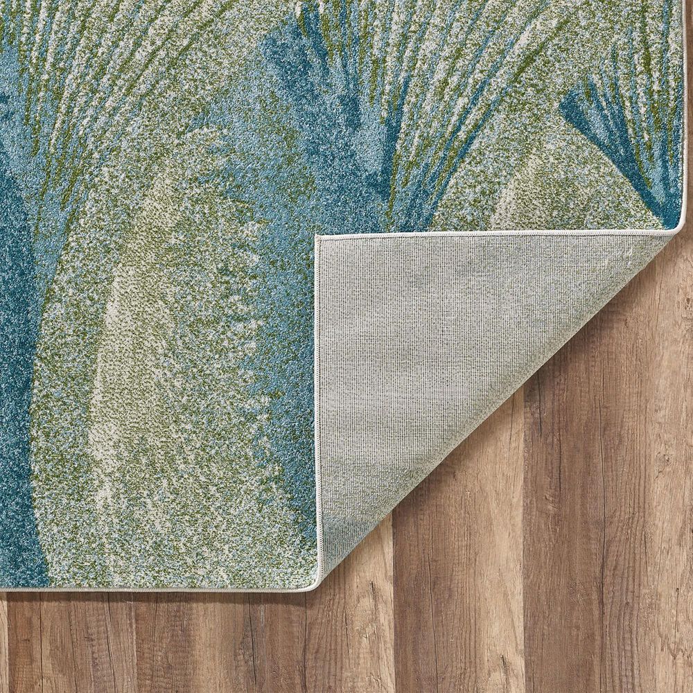 Kas Oriental Rugs Illusions Waves 3&#39;3&quot; x 4&#39;11&quot; Seafoam Area Rug, , large