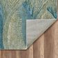 Kas Oriental Rugs Illusions Waves 3"3" x 4"11" Seafoam Area Rug, , large