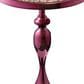 Furniture of America Gleam Round End Table in Polished Purple and Orange, , large