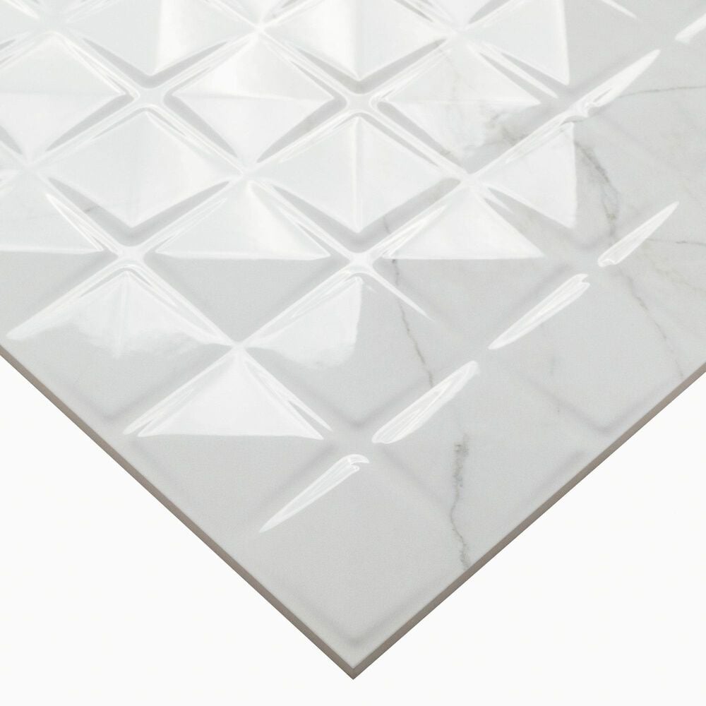 MS International Dymo Calacatta Chex White 12&quot; x 24&quot; Ceramic Tile, , large