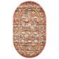 Rifle Paper Co. x Loloi Courtyard 2"3" x 3"9" Oval Hadley Terracotta Area Rug, , large
