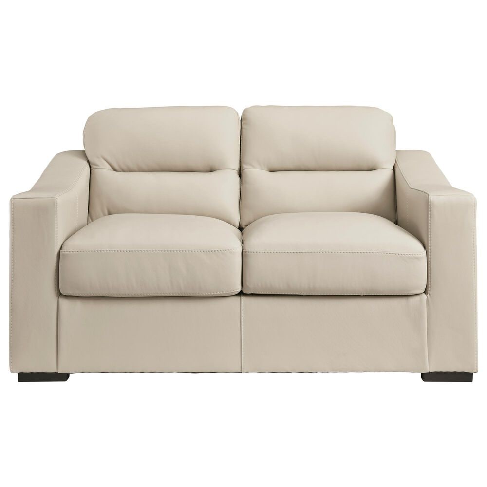Ashley Treasure Trove Stationary Sofa and Loveseat Set in Almond, , large