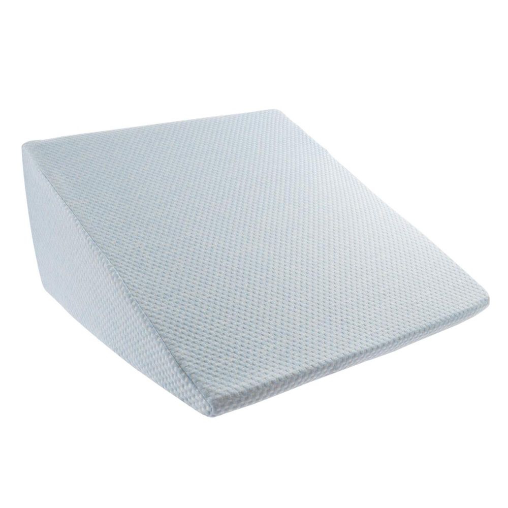 Timberlake Lavish Home High Wedge Memory Foam Pillow in Blue, , large