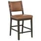 Coaster Tegan Side Chair with Cognac Cushion in Coffee Bean, , large