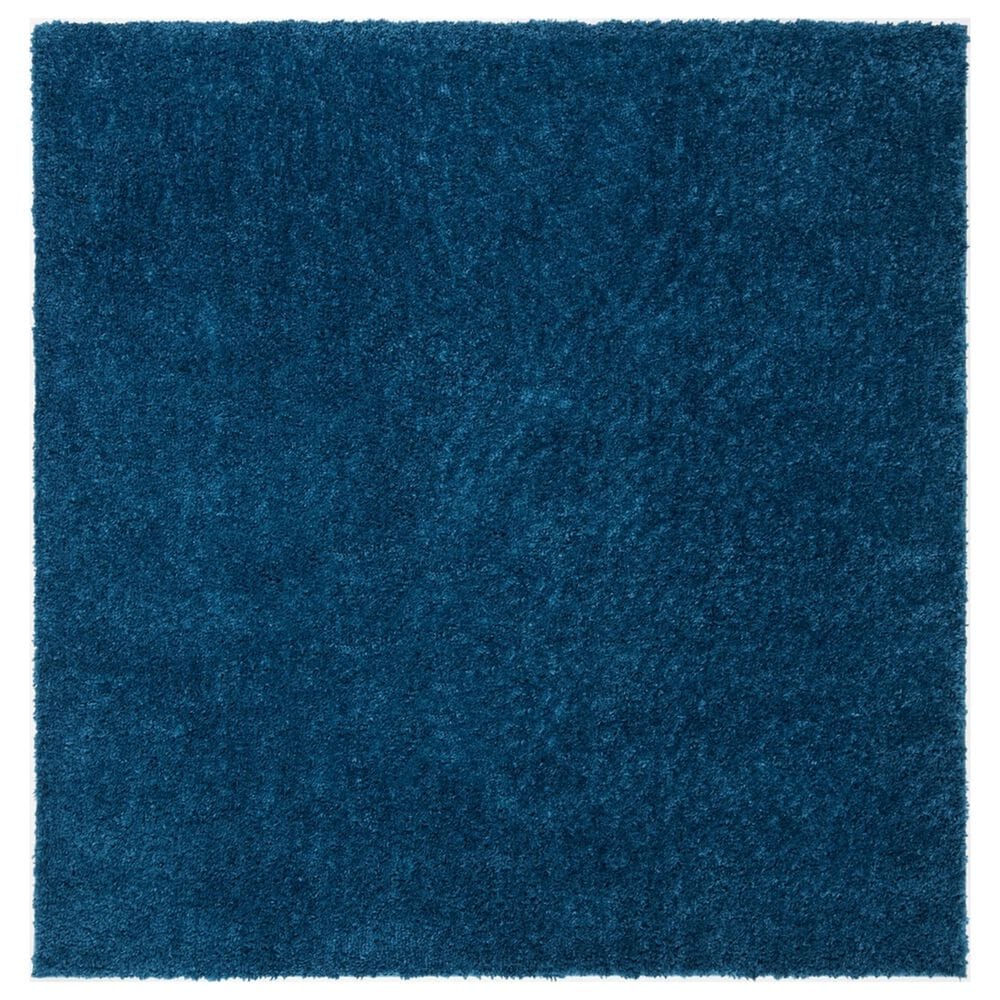 Safavieh August Shag AUG900N 5"3" Square Navy Area Rug, , large