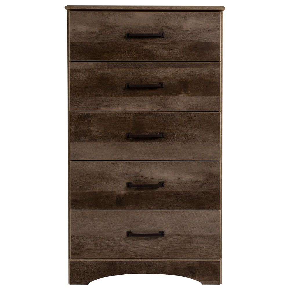 Seven Stars Brinkley 5-Drawer Chest in Manslough Oak, , large