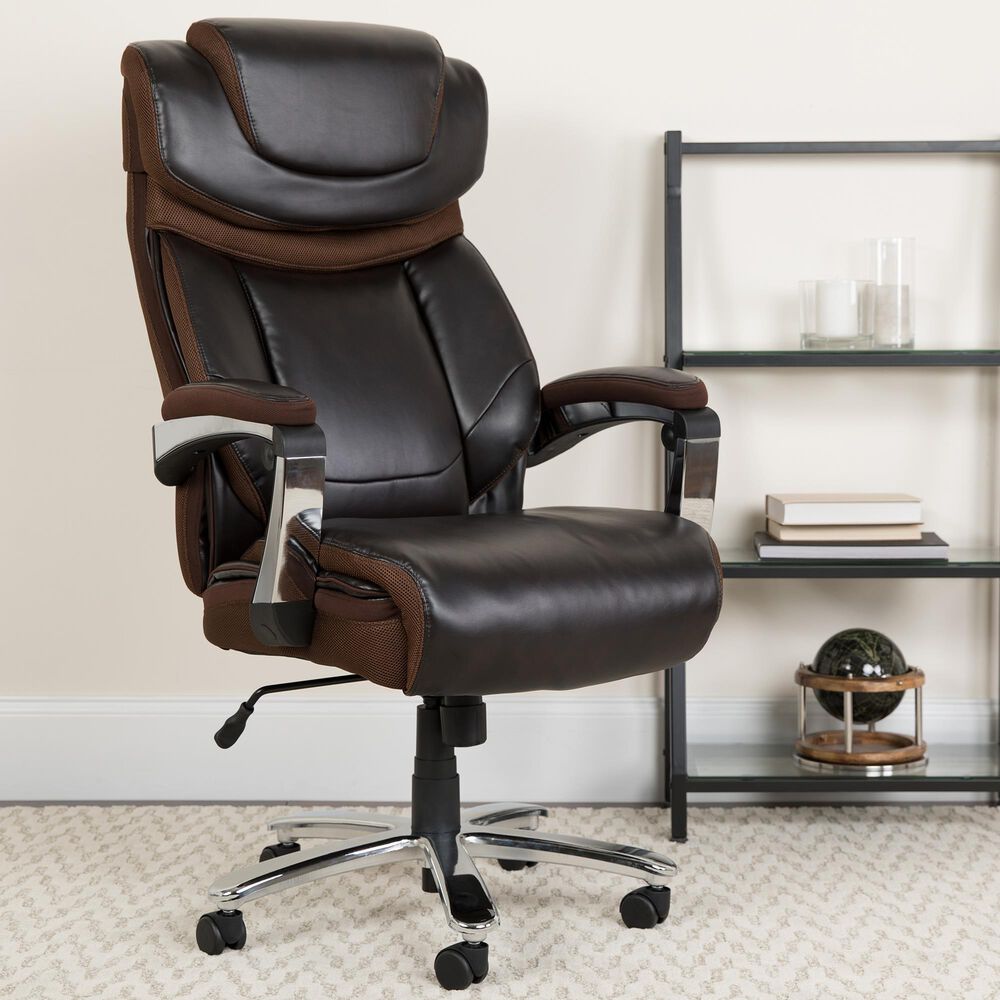Flash Furniture Executive Swivel Chair in Brown, , large