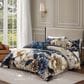 Bebejan English Manor 5-Piece Queen Reversible Comforter Set in Steel Blue, Soft Beige and Creamy Ivory, , large