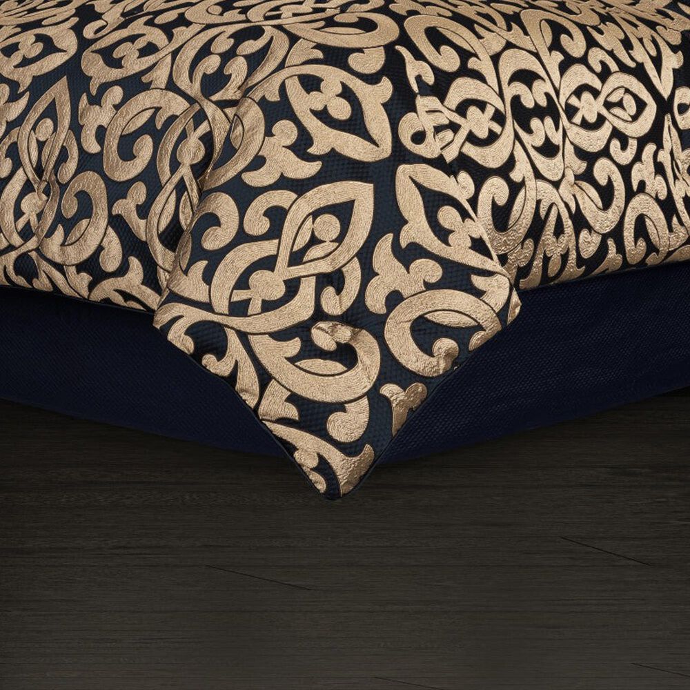 J. Queen New York Biagio 4-Piece Queen Comforter Set in Navy, , large