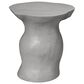 Splendor Living Ridgefield Fiber Glass Indoor/Outdoor Side Table in Cement Rustic, , large