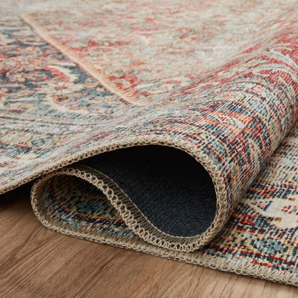 Amber Lewis x Loloi Georgie 2&#39;6&quot; x 12&#39; Red and Navy Runner, , large
