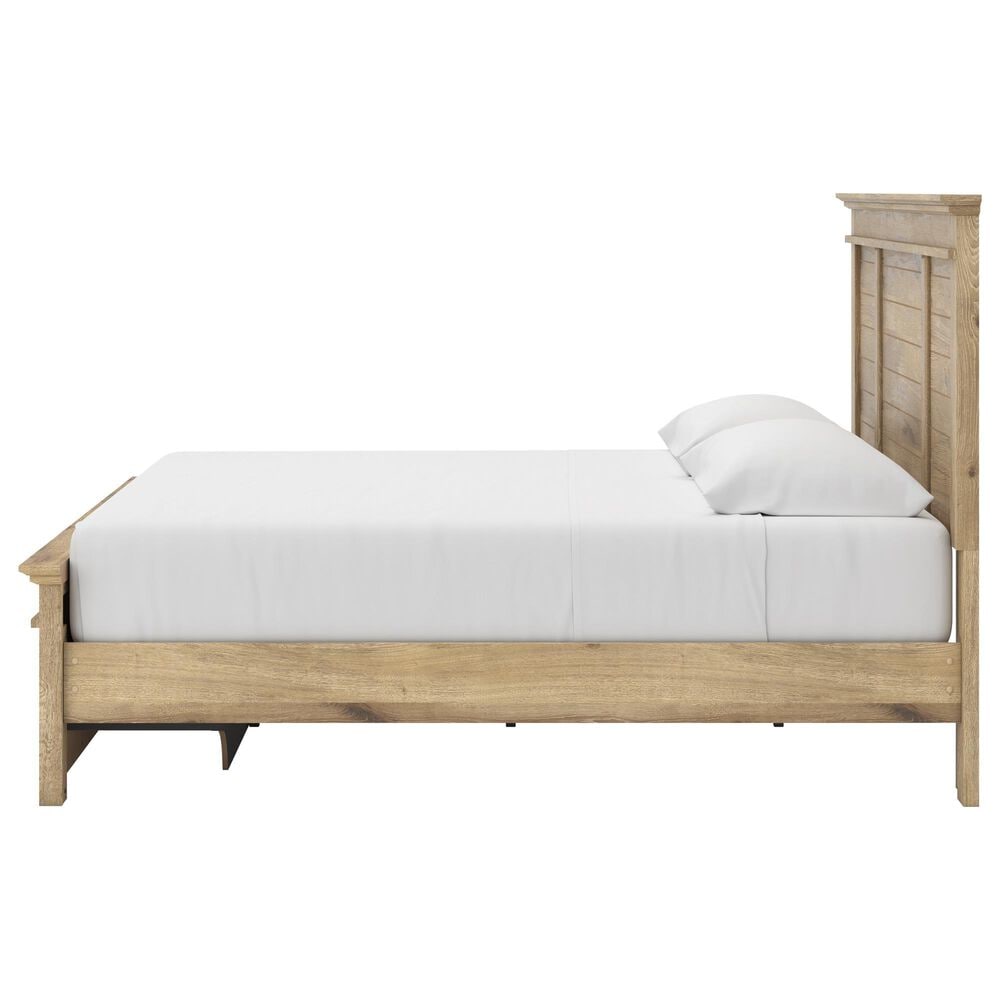 Ashley Makidern King Storage Bed with Two Drawers in Tan, , large