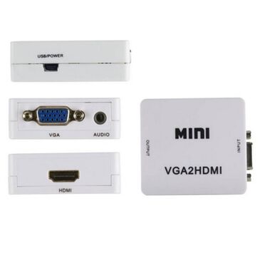 Helios Helios Home Theater VGA and 3.5mm Stereo Audio to HDMI Converter, , large