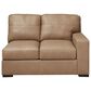 Ashley 3-Piece Leather Sectional in Brown, , large
