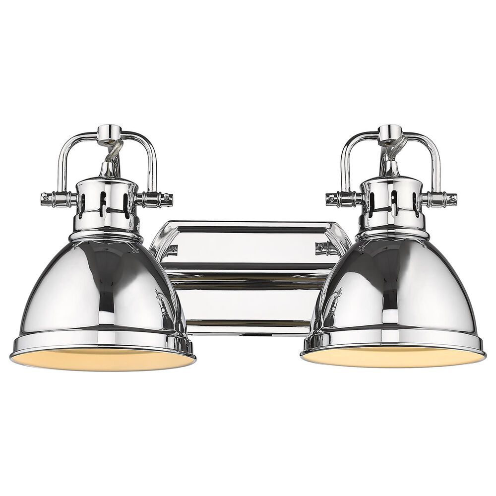 Golden Lighting Duncan 2-Light Bath Vanity in Chrome, , large